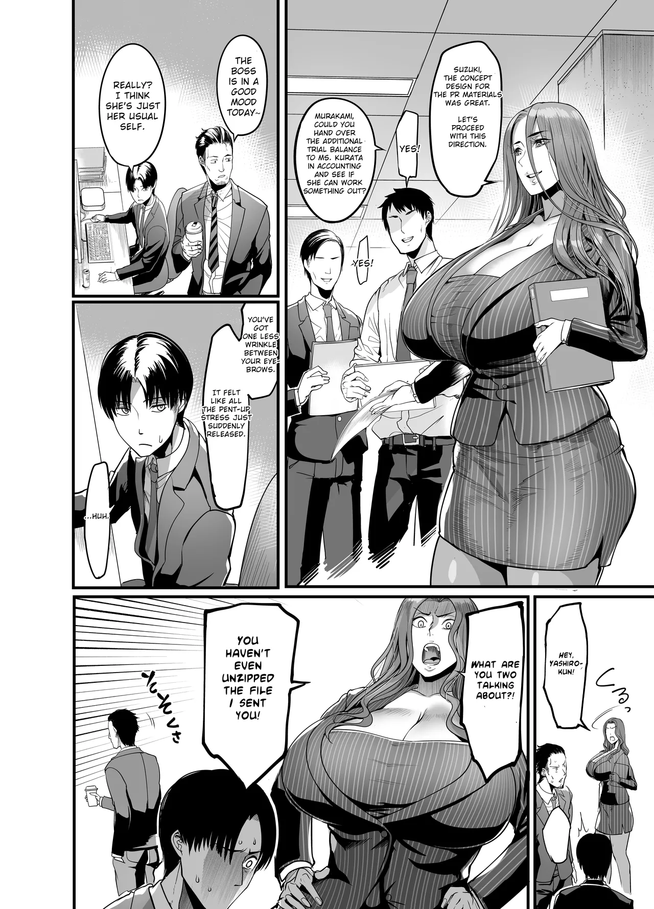 Hentai Manga Comic-The Woman who Cums just from being touched — That Old Hag Senior at Work-Read-39